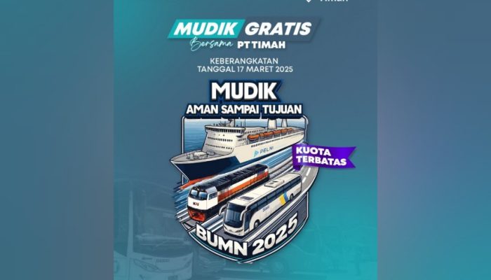 Mudik Gratis Bersama PT Timah Fasilitasi Ratusan Warga yang Ingin Pulang ke Bangka, Belitung dan Tanjung Balai Karimun