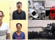 Dit Polairud Polda Babel Ringkus Tiga Kawanan Pencuri Pasir Timah di KIP PT Timah