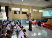 Dir Lantas Polda Babel Sosialisasikan Keselamatan Lalu Lintas di Acara MPLS SMKN 4 Pangkalpinang