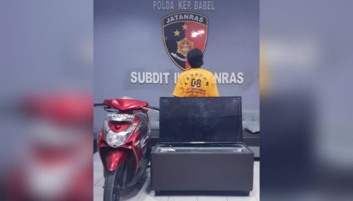 Nekat Menggadai Motor Pinjaman, Pria di Pangkalpinang Diringkus Jatanras Polda Babel