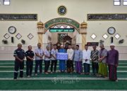 PT TIMAH Bantu Sarana dan Prasarana Masjid Agung Darussalam di Belitung Timur, Dukung Kenyamanan Masyarakat Beribadah