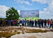 Aksi Nyata Hari Lingkungan Hidup, PT TIMAH Tanam Ratusan Pohon di Sempadan Sungai Romodong 