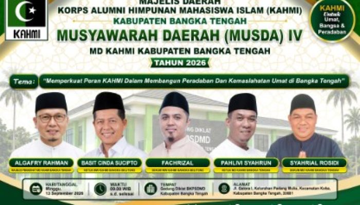 MD KAHMI Bangka Tengah Bersiap Gelar Musda IV